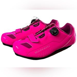 Louis Garneau Pink Tri X-Speed II Cycling Womens US 9 EU 40 Shoes NEW CLEAT SET